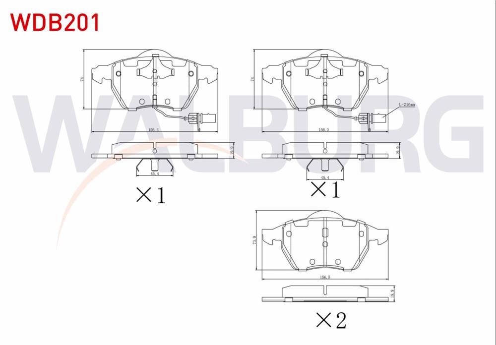 FREN BALATA ON FISLI  A4 (8EC,B7) 2.0 2004-2008