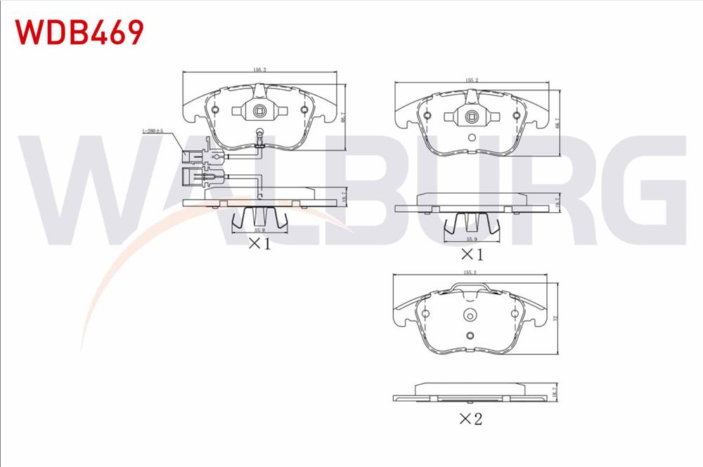 FREN BALATA ON FISLI AUDI A4 (8K2,B8) 2.0 TDI 2007-2015