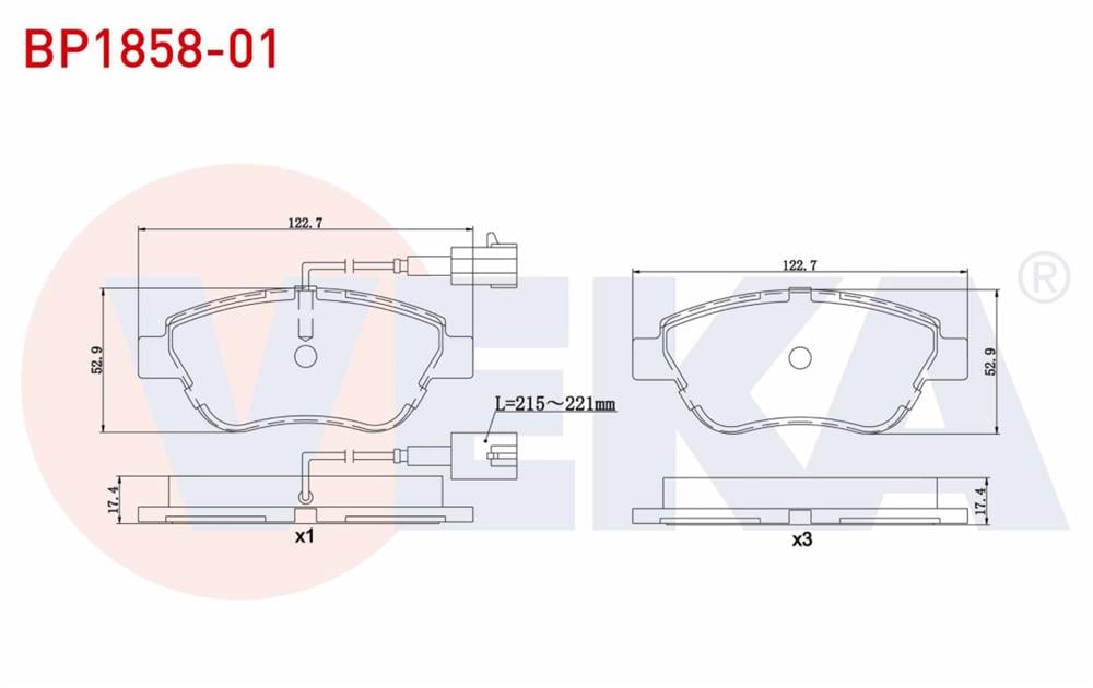 FREN BALATA ON FISLI FIAT LINEA 1.3 MJT 2007-