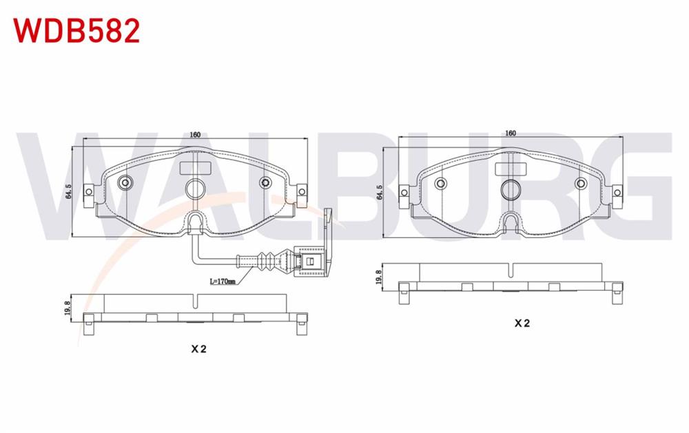 FREN BALATA ON FISLI  SEAT LEON 1.4 TSI 2012-