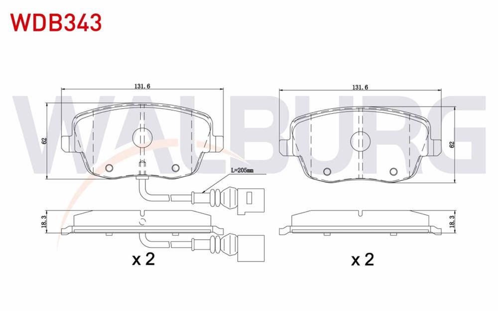 FREN BALATA ON FISLI SKODA  FABIA II 1.4 2006-2015