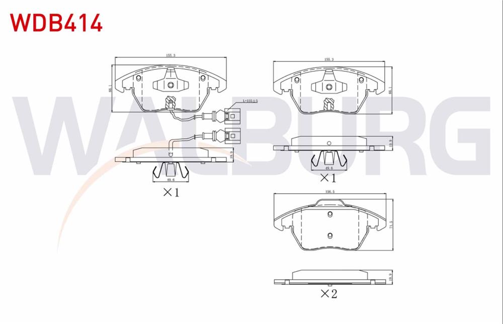 FREN BALATA ON FISLI VW  SCIROCCO 1.4 TSI 2008-