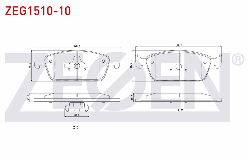 FREN BALATA ON FORD  TRANSIT CONNECT 1.6 TDCI 2013- 