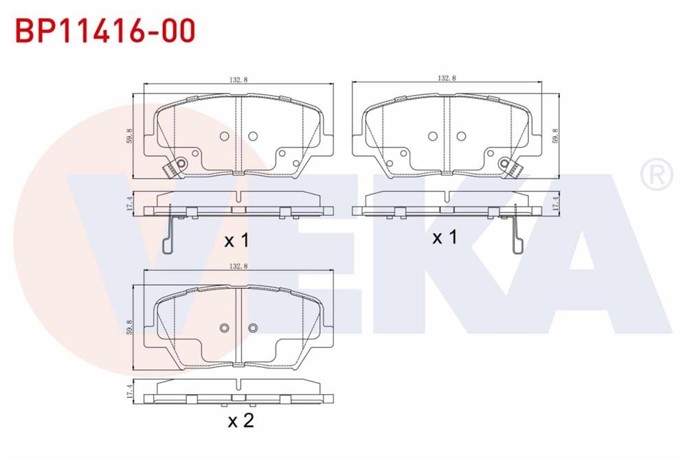 FREN BALATA ON IKAZLI HYUNDAI ELANTRA 1.6 D-CVVT 2011-2015 