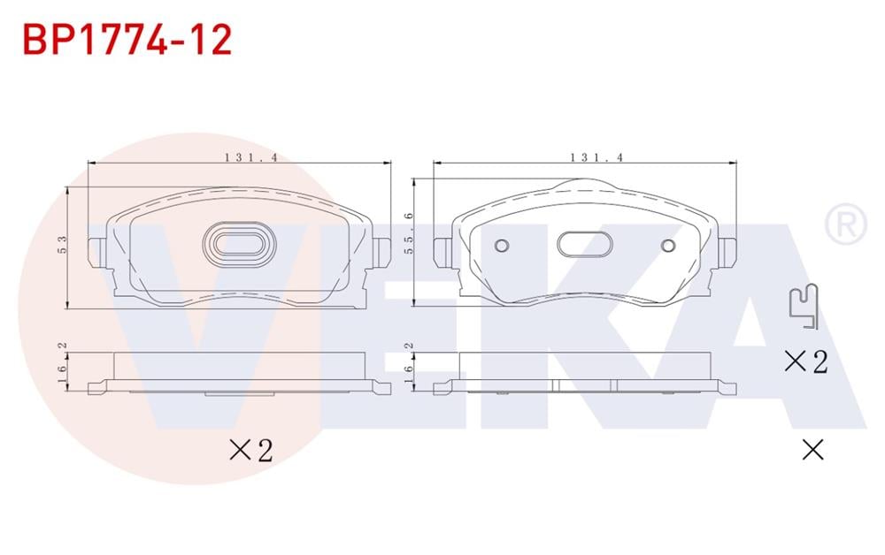 FREN BALATA ON IKAZLI OPEL CORSA C 1.2 2000-2006 