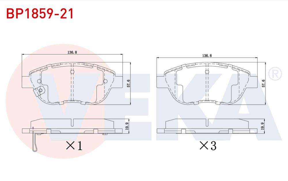FREN BALATA ON IKAZLI OPEL CORSA D  2006-2014 