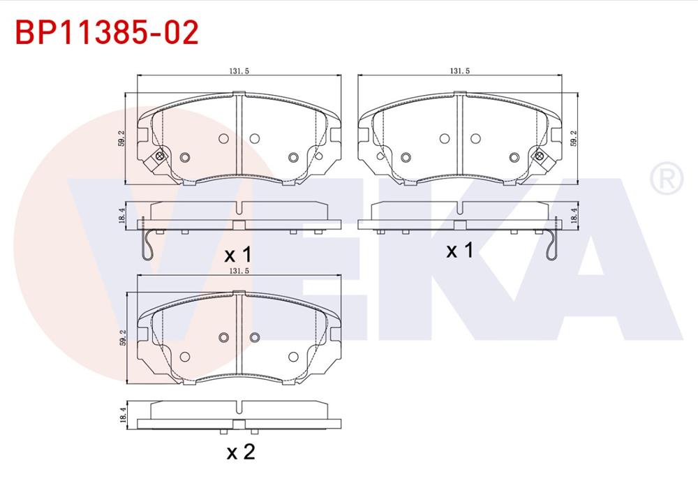 FREN BALATA ON IKAZLI OPEL INSIGNIA 1.6 16 JANT 2008- / INSIGNIA 1.6 T 2008- / INSIGNIA 2.0 CDTI 130 HP 2008-	