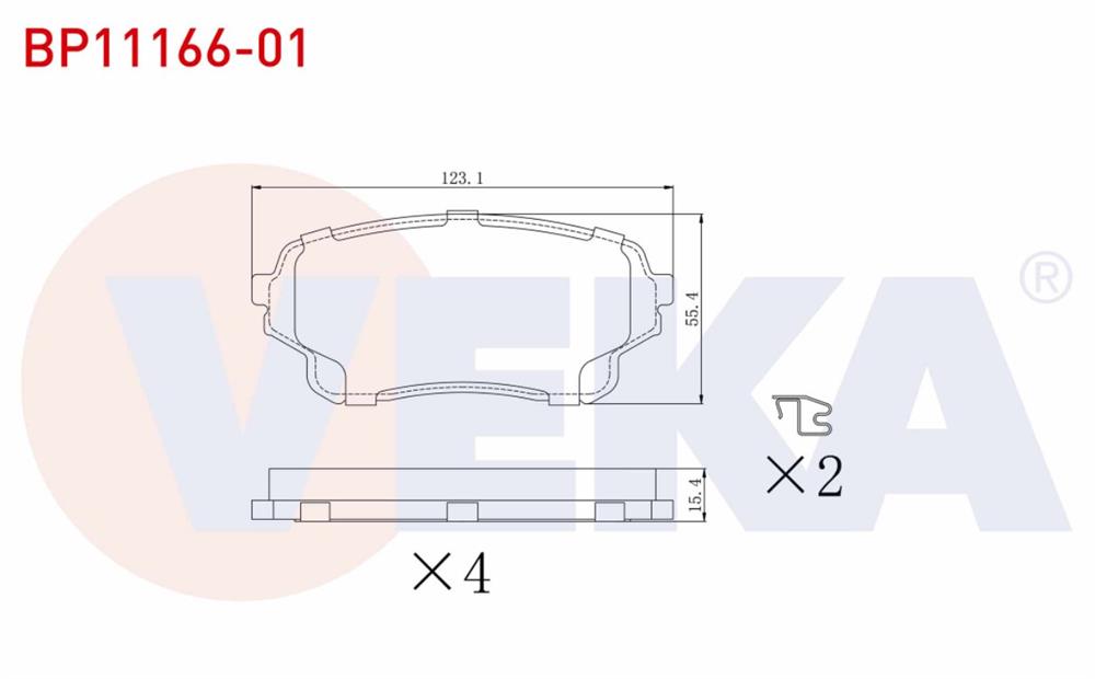 FREN BALATA ON IKAZLI  SUZUKI GRAND VITARA II (JT) 1.6 VVT-I 2005- 