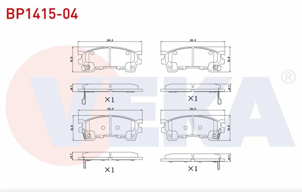 FREN BALATA ON MAZDA 626 IV (GE) 1.8i 1992-1997/ 626 IV (GE) 2.0i 1992-1997 