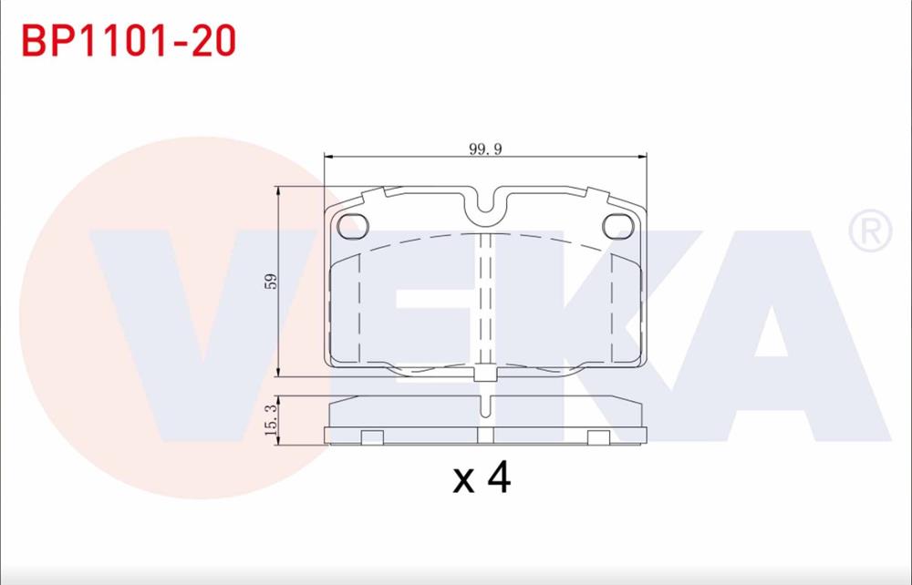 FREN BALATA ON OPEL TIGRA A 1.6 16v 1994-2000