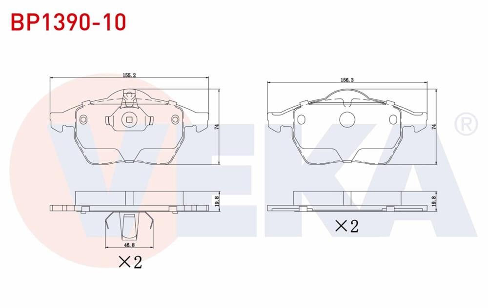 FREN BALATA ON OPEL VECTRA B  1995-2003