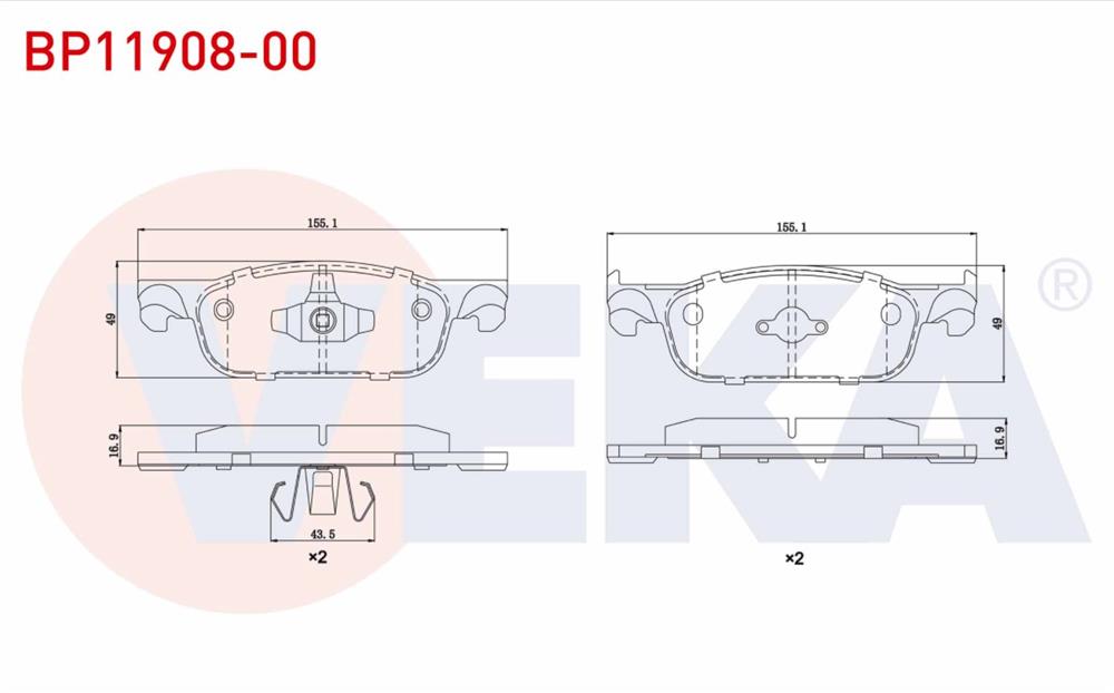 FREN BALATA ON RENAULT CLIO IV   2012-