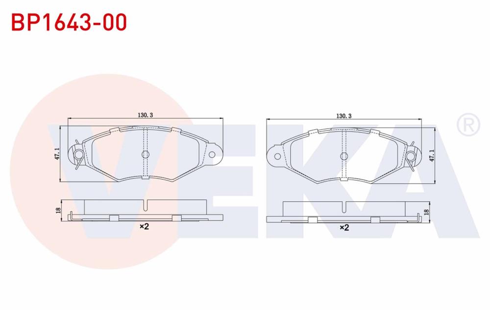 FREN BALATA ON RENAULT KANGOO (KC0/1) 1.9 D 1998-2008 