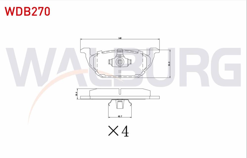 FREN BALATA ON VW GOLF IV 1.4i 16v 1997-2005