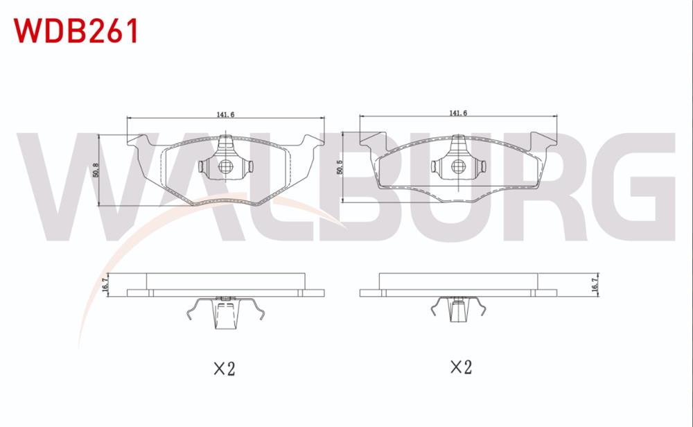FREN BALATA ON VW POLO (6N1) 1.4i 16v 1994-1999/