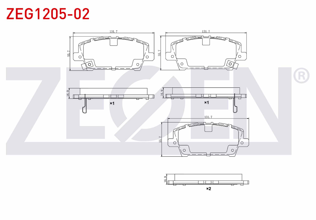FREN SİSTEMİ HONDA CİVİC VIII 05-12 ÖN FREN BALATASI