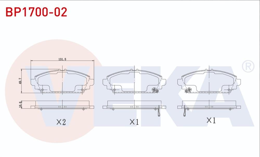 HONDA ACCORD 03-08 ÖN FREN BALATA (VEKA)