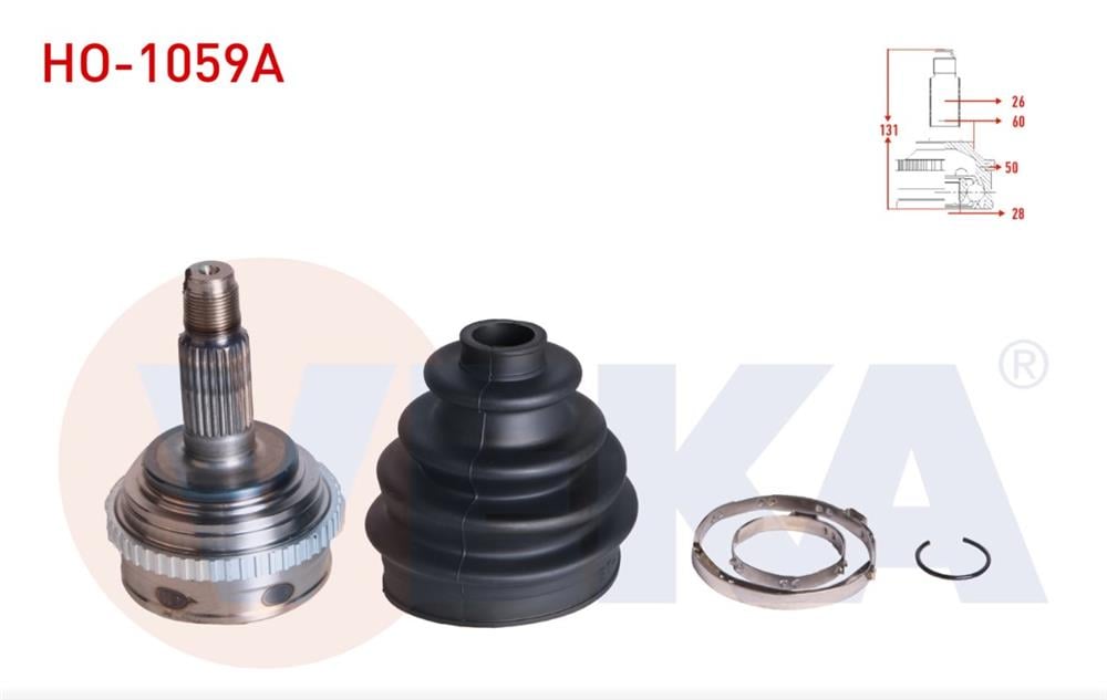 HONDA CİVİC 00-05 AKS KAFASI DIŞ 26X28X60 28 DİŞ ABS'Lİ (VEKA)