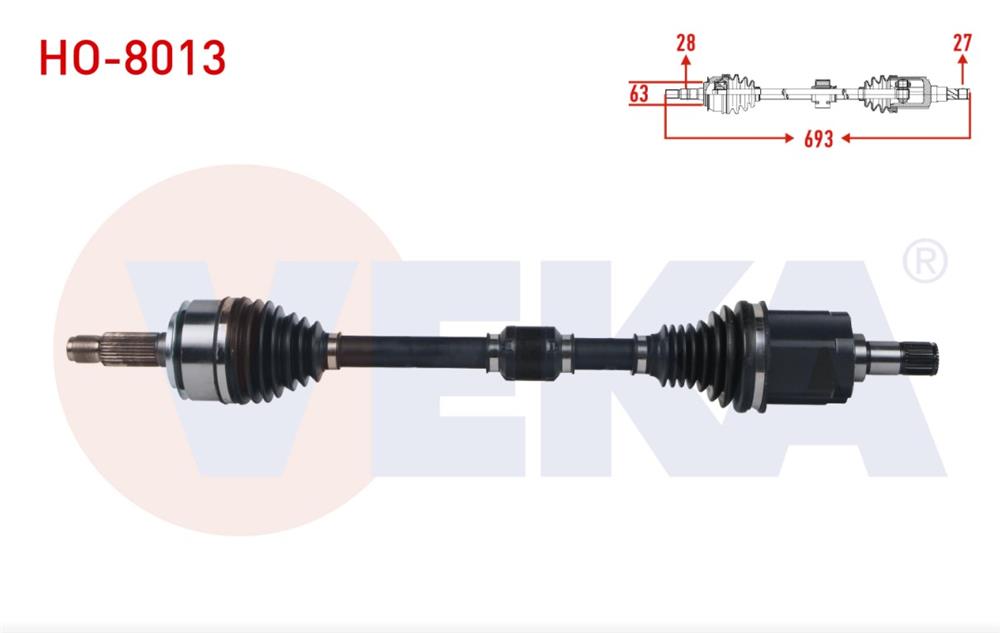 HONDA CİVİC 16=> AKS KOMPLE SOL FC-5 1,5 RS UZUNLUK 693MM OTOMATİK (VEKA)