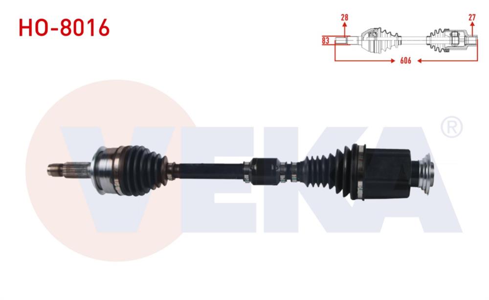HONDA CİVİC 2016=> 1,6 AT SAĞ AKS KOMPLE (VEKA)