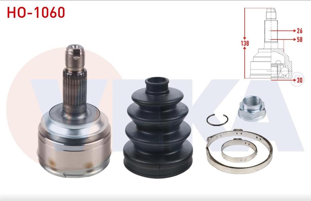 HONDA CİVİC  VIII 06-16 AKS KAFASI DIŞ SAĞ/SOL 26X30X58 (VEKA)