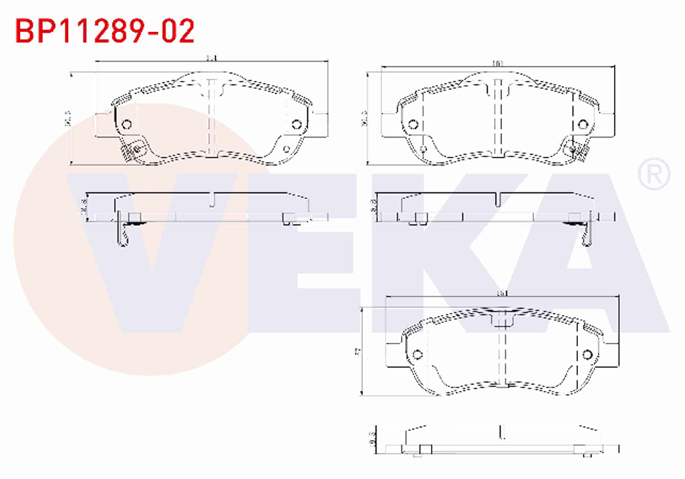 HONDA CRV 12-14 ÖN FREN BALATA (VEKA)