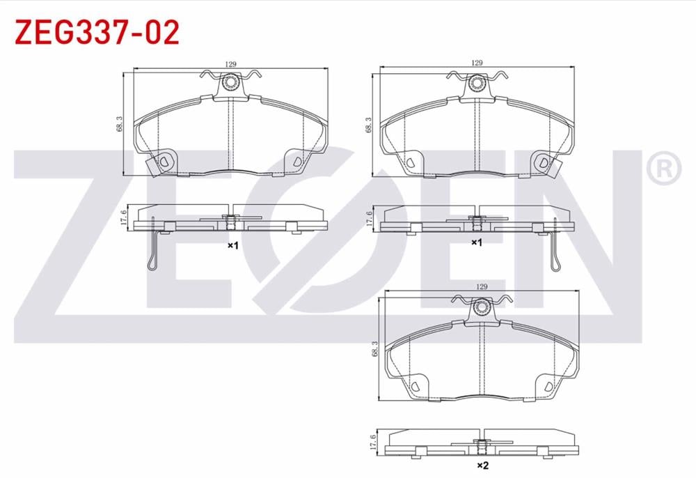 HONDA EURO CİVİC 91-05 ÖN FREN BALATA (ZEGEN)