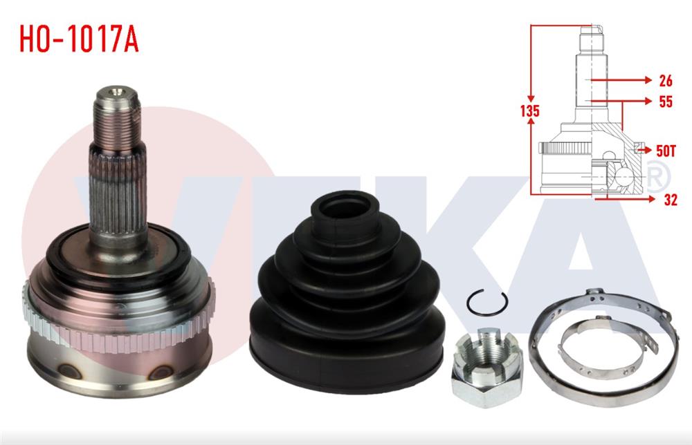 HONDA EURO CİVİC 92-95 DIŞ AKS KAFASI SAĞ/SOL ABS'Lİ 32DİŞ (VEKA)