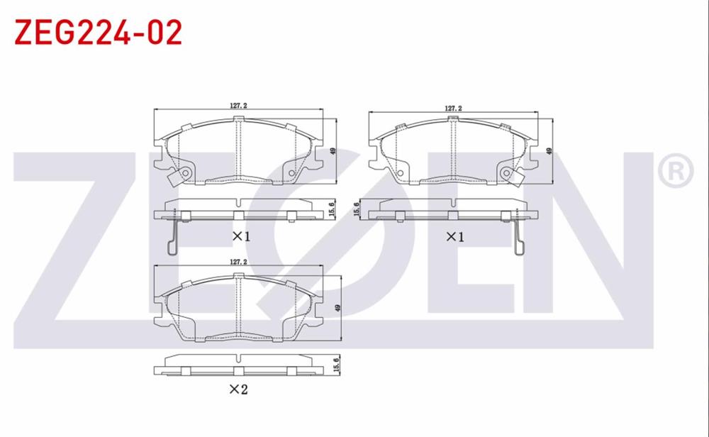 HYUNDAİ ACCENT 00-05 ÖN FREN BALATASI (ZEGEN)