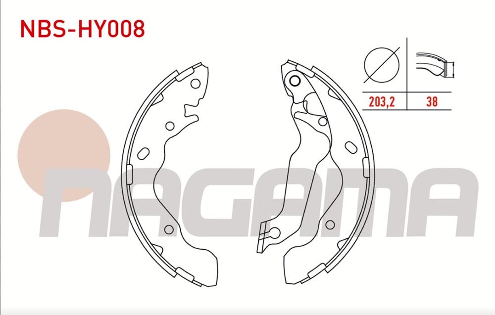 HYUNDAI ACCENT 00-06 ARKA FREN BALATASI LEVYELİ (NAGAMA)