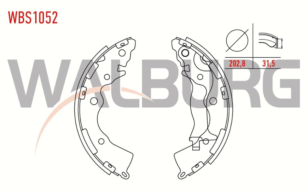 HYUNDAİ ACCENT 06-11 ERA ARKA FREN BALATA PABUÇ (WALBURG)