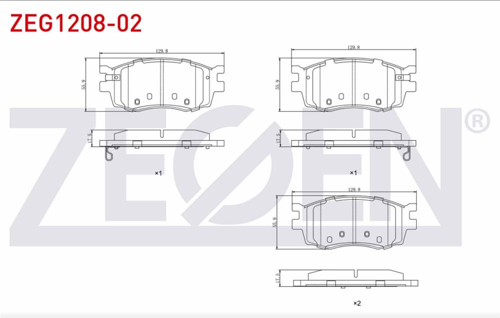 HYUNDAİ ACCENT 06-11 ERA ÖN FREN BALATASI (ZEGEN)