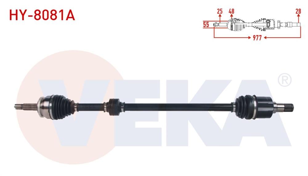 HYUNDAİ ACCENT 12- 1,6 CRDİ 7 İLERİ ÖN SAĞ AKS KOMPLE A.T. (VEKA)