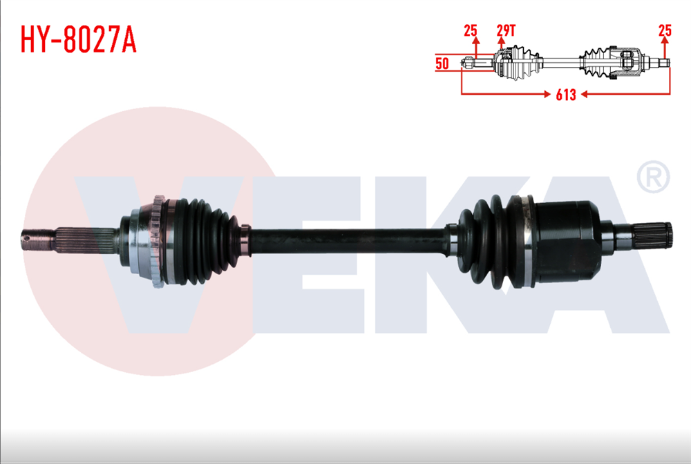 HYUNDAİ ACCENT 95-05 SOL AKS KOMPLE ABS'Lİ 1,3-1,5 (VEKA)