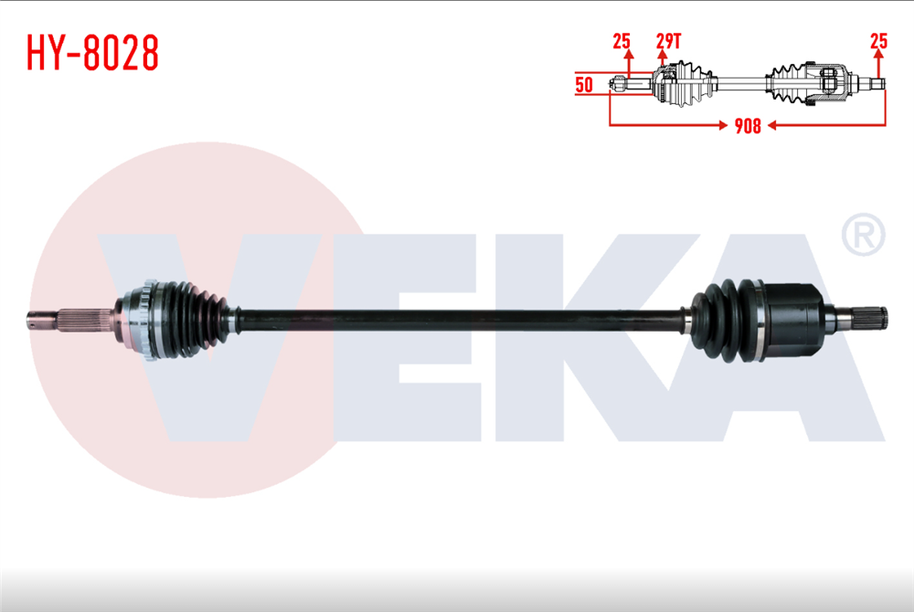 HYUNDAİ ACCENT 96-05 SAĞ AKS KOMPLE ABS'Lİ (VEKA)