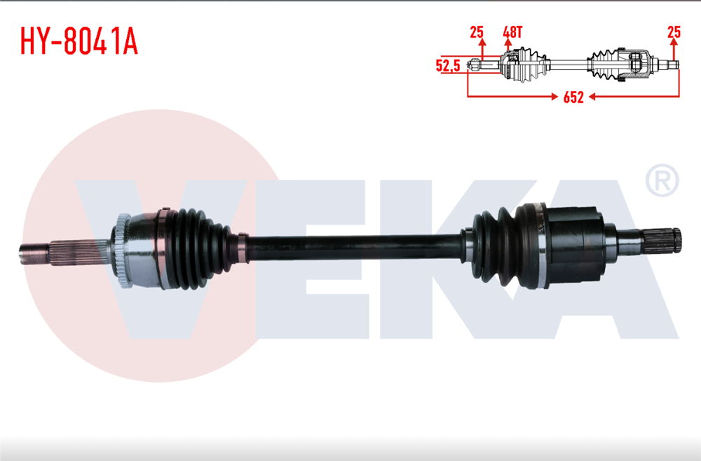 HYUNDAİ ACCENT BLUE 11- BENZ'Lİ ÖN SOL AKS KOMPLE ABS'Lİ (VEKA)