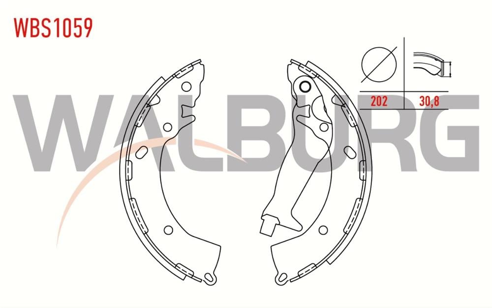 HYUNDAI GETZ 02-08 ARKA FREN BALATASI LEVYELİ 220MM (WALBURG)