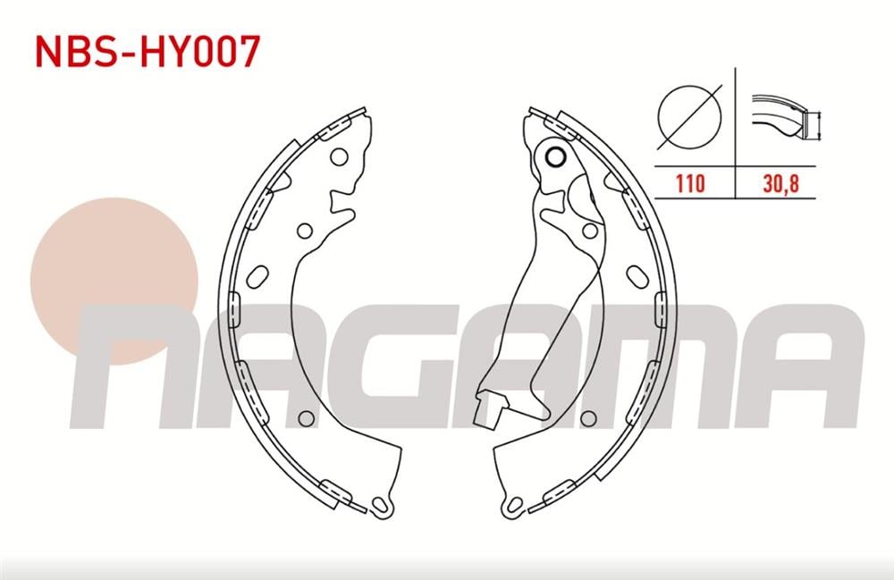 HYUNDAI GETZ 02-08 ARKA FREN BALATASI LEVYELİ 220MM (NAGAMA)