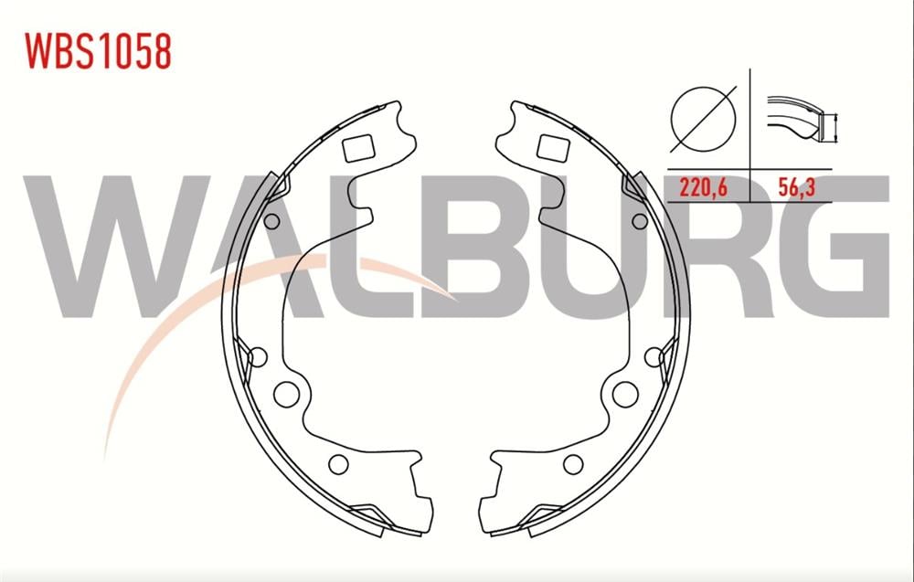 HYUNDAİ H100 05- ARKA FREN BALATASI (WALBURG)
