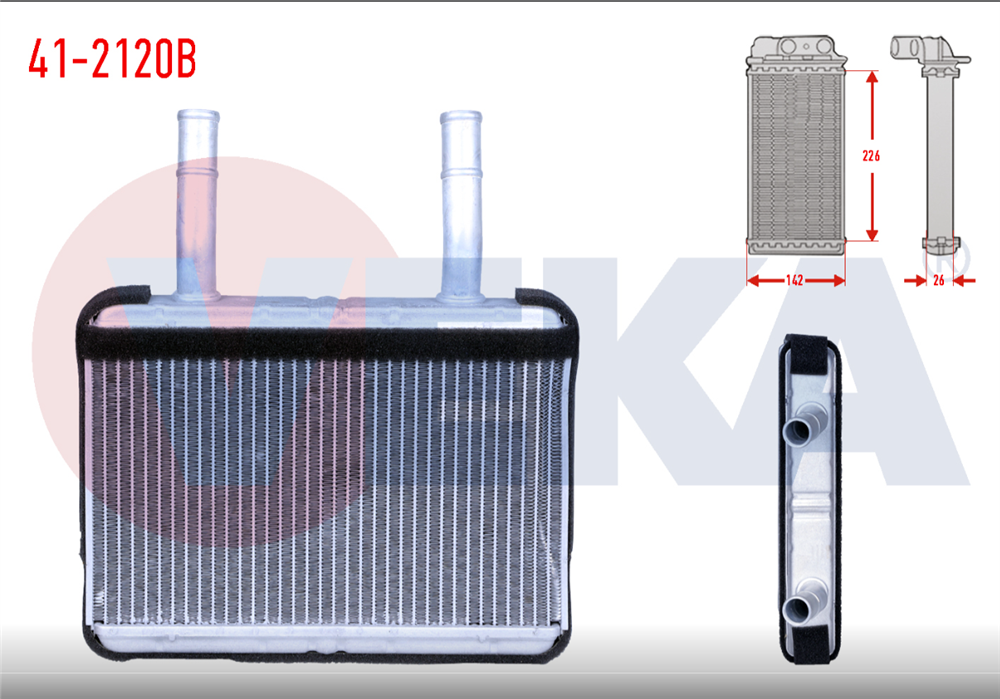 HYUNDAİ H100 KMY 04=>  KALORİFER RADYATÖRÜ (VEKA)