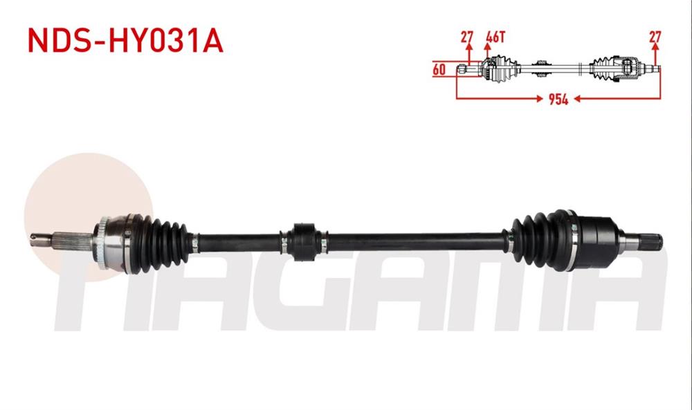 HYUNDAİ İ 30 07-11 ÖN SAĞ AKS DİZEL MANUEL (NAGAMA)