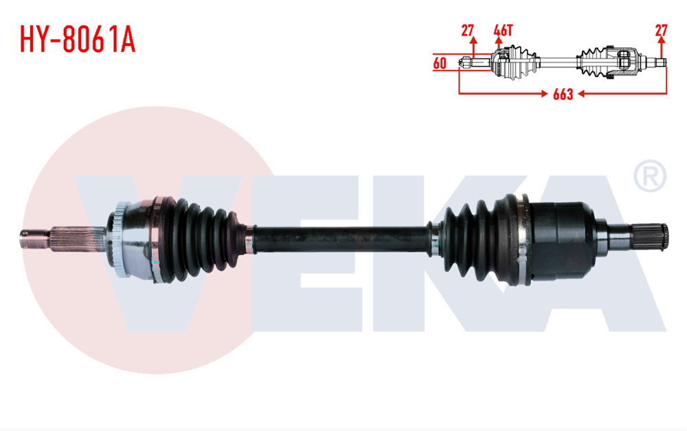 HYUNDAİ İ 30 07-11 ÖN SOL AKS KOMPLE DİZEL MANUEL (VEKA)