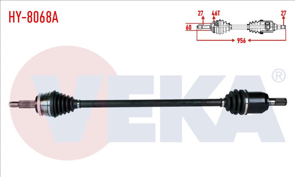 HYUNDAİ İ 30 12-17 ÖN SAĞ AKS KOMPLE DİZEL OTOMATİK (VEKA)