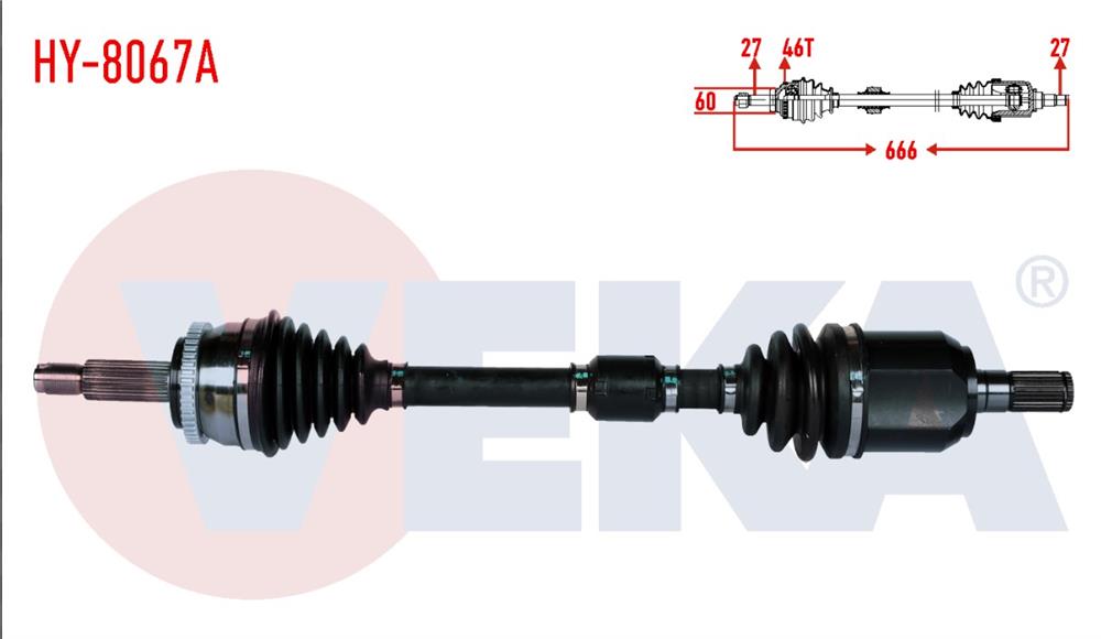 HYUNDAİ İ 30 12-17 ÖN SOL AKS KOMPLE DİZEL OTOMATİK (VEKA)