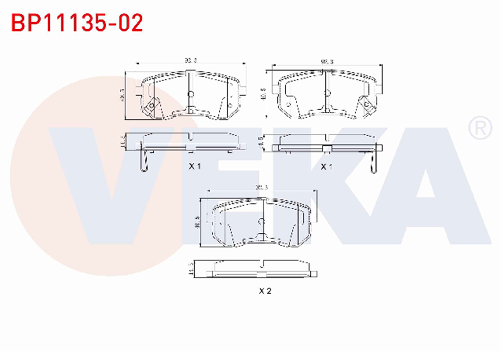 HYUNDAI I10 ARKA FREN BALATASI DİSK (VEKA)