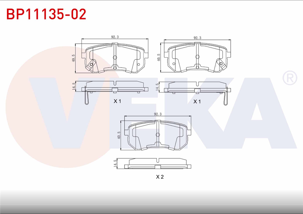 HYUNDAI I10  ARKA FREN BALATASI DİSK (VEKA)