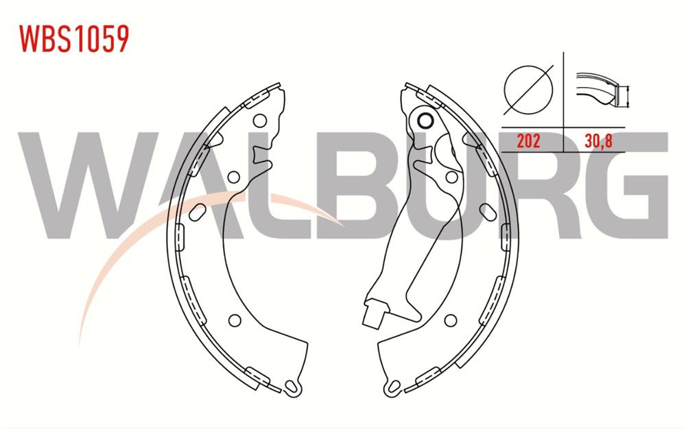 HYUNDAI I20 08-15 ARKA FREN BALATASI LEVYELİ 220MM (WALBURG)