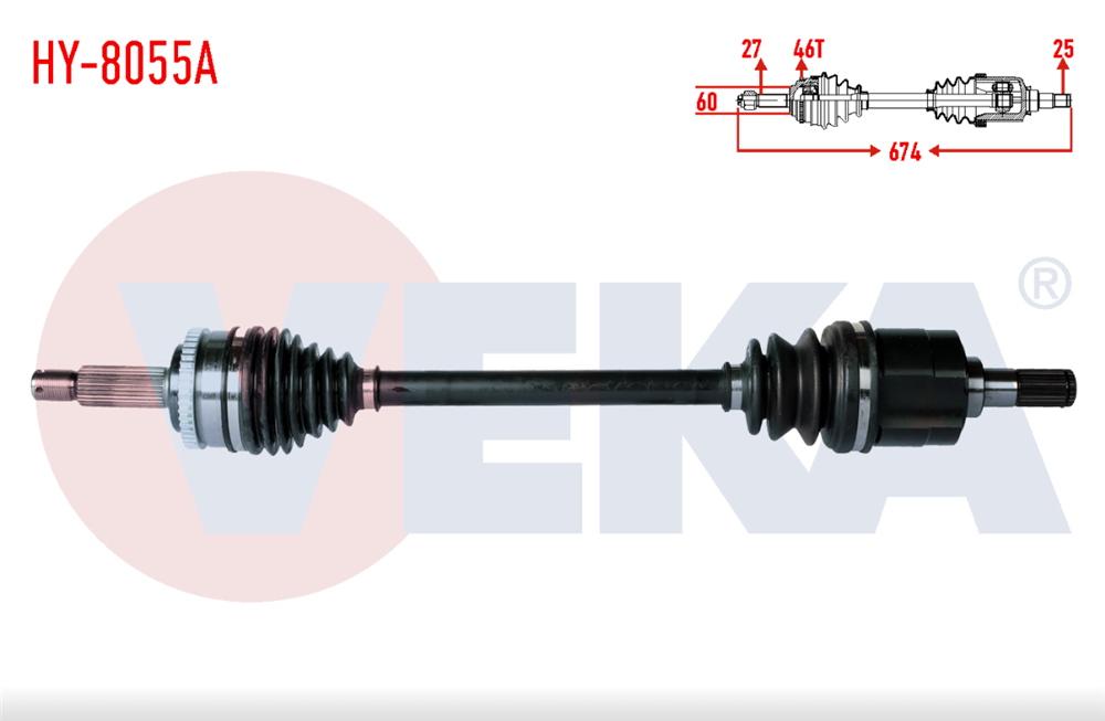 HYUNDAİ İ30 07-11 ÖN SOL AKS KOMPLE BENZİNLİ (VEKA)