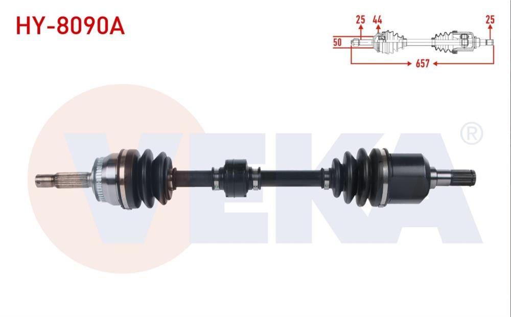 HYUNDAI MATRİX 01-10 AKS KOMPLE SOL 1,5 CRDİ AT/MT 49500-17510 (VEKA)