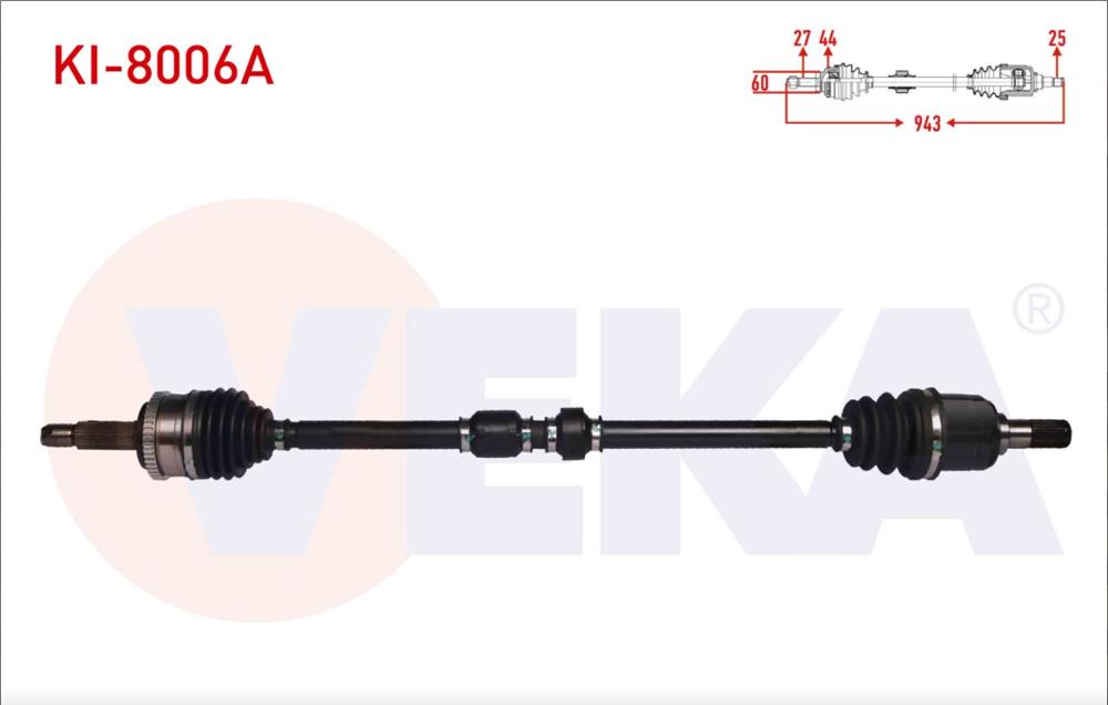 KIA CEED 06-12 AKS KOMPLE SAĞ 1,6 CRDİ ABS'Lİ OTOMATİK 943MM (VEKA)